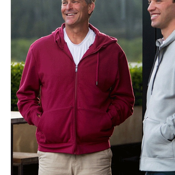 SCOTTeVEST Hoodie Cotton 21 pockets maroon men’s small - Picture 9 of 11